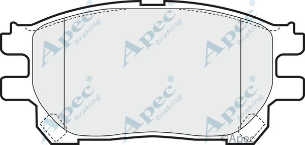 APEC BRAKING stabdžių trinkelių rinkinys, diskinis stabdys PAD1445